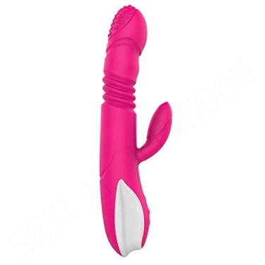 Imagem de Vibrador Telescópico Com Aquecimento Duplo 19 Modos Estimulador Feminino Erótico Ponto G e Clitóris Brinquedo Sexual Adulto Zatla (Rosa)