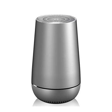 Imagem de HIOD Alto-falante Bluetooth Mini alto-falante sem fio ultra portátil ao ar livre com microfone 33 pés (10 m) Alcance Bluetooth para esportes viagens em família, cinza