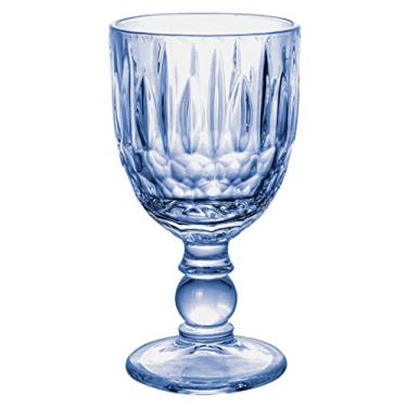 Imagem de JOGO DE 6 TACAS GLASGOW EM VIDRO 330ML A17CM COR AZUL LUSTER