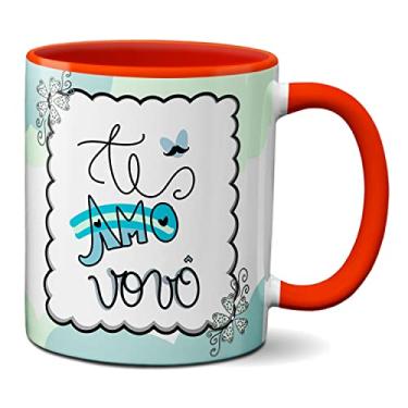 Imagem de Caneca Dia Dos Avós Presente Fofo Te Amo Vovô (Vermelha)