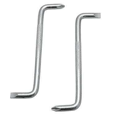 Imagem de BLLNDX Chave de fenda deslocada, 2 peças, chaves de fenda de ângulo reto com extremidade dupla Phillips e chaves de fenda em forma de Z de cabeça chata