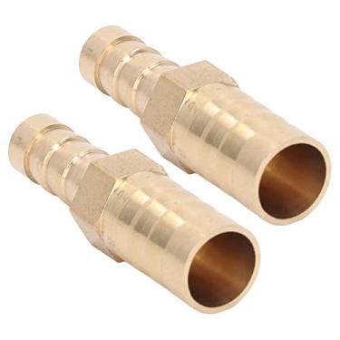 Imagem de Redutor de farpa de mangueira de latão, 2 peças pequenas de resistência a altas temperaturas, hexagonal, fácil conexão, mangueira de latão para indústria (12-8)
