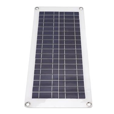 Imagem de Painel de CéLula Solar, Carregador Solar FlexíVel Multiuso à Prova D'áGua 10 W FáCil Instalação Com 2 Saídas USB Ao Ar Livre para Carro Casa Barco