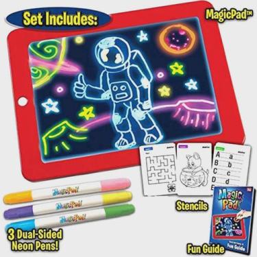 Imagem de Brinquedo Tablete Mágico Canetinhas Infantil Para Desenho - Toy King