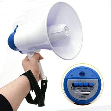 Imagem de Megafone Portátil Profissional Recarregável Com Sirene Musical E Gravador Bivolt