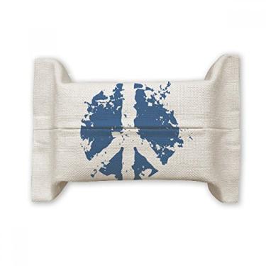 Imagem de Design de símbolo, estampa de ilustração redonda, capa de papel para lenços faciais, bolsa de linho de algodão