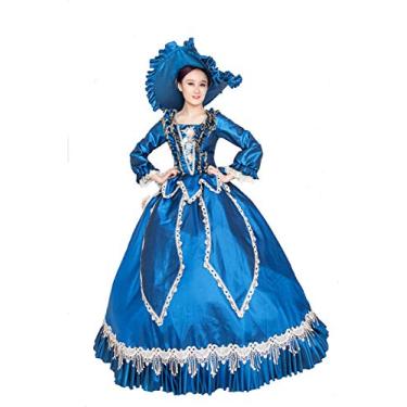 Imagem de Women's Elegant Recoco Victorian Dress Costume Ball Gowns BELLE of the BALL COSTUME Gown  (3XL, Reto22)