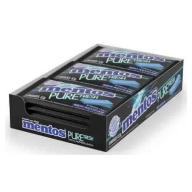 Imagem de Chiclete Mentos 3 Camadas Strong Mint 8,5g C/15 Unidades