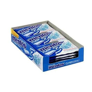 Imagem de Chiclete Mentos 3 Camadas Fresh Mint 8,5g C/15 Unidades