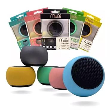 Imagem de Mini Caixa de Som Bluetooth Portátil Cor Retro Kapbom (preto)