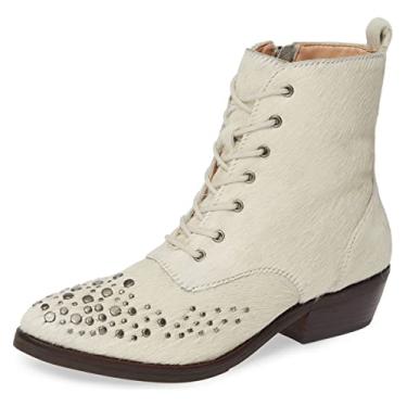 Imagem de Lust For Life Portland Boot White Leather Lace Up Combat Ankle Boot (7.5)