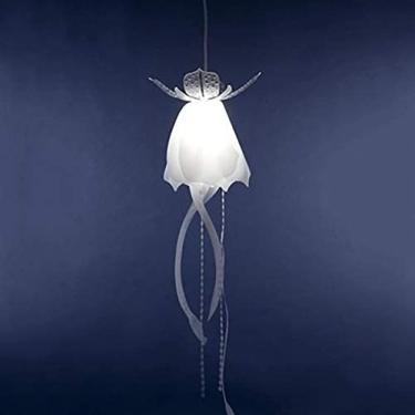 Imagem de Candelabro De Led De Água-viva, Iluminação De Pingente De Acrílico Moderno, Luminária De Teto Brilhante Tema De Água-viva Lâmpada Haning Para Bar De Aquário Decoração De Arte Em Casa,C,20x60cm (8x