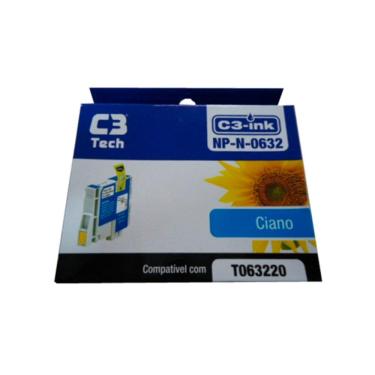 Imagem de Cartucho C3 Tech NP-N-0632 compatível com Epson T0632 Ciano