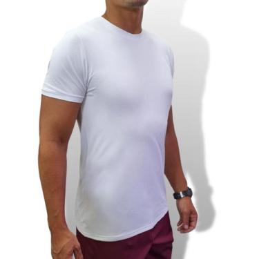 Imagem de Camiseta Básica Dry Poliamida Villa Sports Branco Branco
