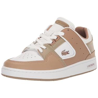 Imagem de Lacoste Court Cage 223 2 SFA Tênis feminino, Branco/Marrom, 39