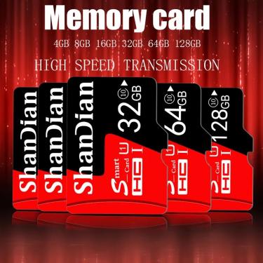Imagem de A classe 10 do cartão sd/tf flash cartão de memória 32 64 128 gb sd esperto ultra esperto do sd 128