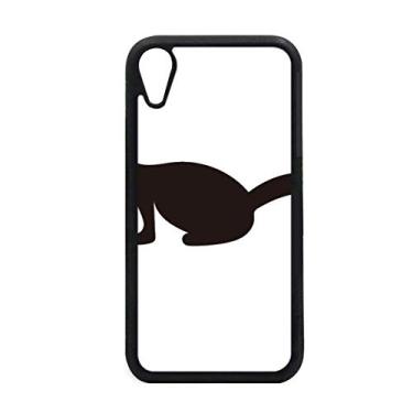 Imagem de Capa preta Polecat Animal Portrayal para iPhone XR para proteção de telefone Apple