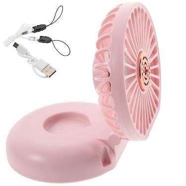 Imagem de Zerodeko ventilador pequeno ventilador de mão portátil ventiladores de mesa fã ventilador de teto ventilador pessoal USB pequeno ventilador pendurado bolso Aromaterapia Leque