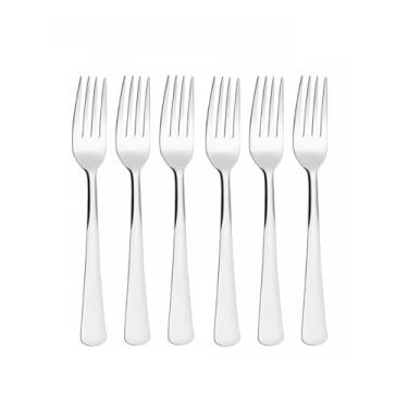 Imagem de Genérico, Garfo de Sobremesa Aço Inox Talheres Restaurante Buffet 6un