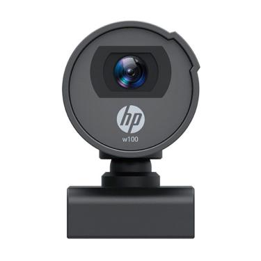 Imagem de Webcam hp W100 640x480p para videoconferência com ajuste de foco e clip