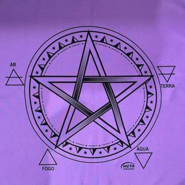 Imagem de Toalha Pentagrama Tecido Jogo Cartas Tarot - Selecione A Cor