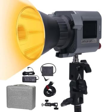 Imagem de Iluminador LED com montagem Bowens Aputure Amaran COB 60X S, 33.300 lux @1 m, bicolor 2700-6500k, iluminação para estúdio fotográfico, suporte de alimentação CA/CC com controle de aplicativo para