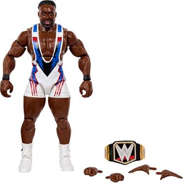 Imagem de Mattel WWE Elite Collection Action Figure & Accessories, Series #98 Big E 6-inch Collectible with 25 Articulation Points & Swappable Hands