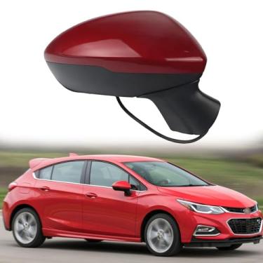 Imagem de Substituição do espelho lateral do passageiro adequado para Chevrolet Cruze 2016 2017 2018 2019 espelhos laterais montagem do espelho retrovisor do carro acessórios de ajuste elétrico