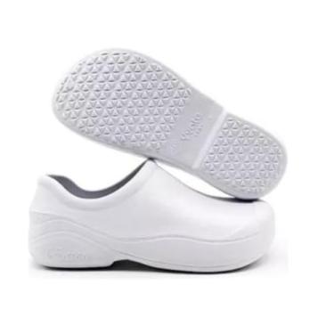 Imagem de Sapato Babuche Fechado Profissional Trabalho Cozinha Yvate (BRANCO, BR, Adulto, Numérico, 41)