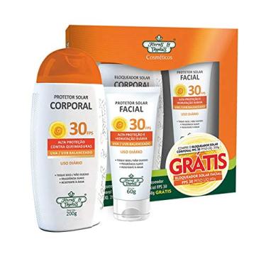 Imagem de FLORES&VEGETAIS KIT PROTETOR SOLAR FPS 30 + PROTETOR FACIAL