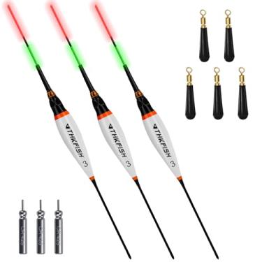 Imagem de QualyQualy Bobbers de pesca com LED, boias e boias iluminadas para pesca noturna, 3/226.8 g, 3 peças #3