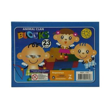 Imagem de Bloco De Montar 23 Pecas Animal Clan