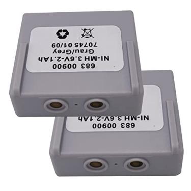 Imagem de CC-STAR Bateria 3,6V 2100mAh 68300900 683 00900 para controle remoto HETRONIC cinza (2 peças)