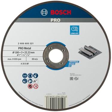 Imagem de Bosch Disco de corte PRO Metal 180x3,0mm Reto