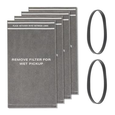 Imagem de EPLZON 9-38737 Saco de filtro de pano de poeira seco e molhado reutilizável adequado para a maioria dos artesãos Aspiradores de pó de 2 a 2,5 galões e aspirador de pó Powerhead Bucket (4 sacos de