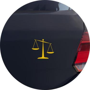 Imagem de Adesivo de Carro Balança de Pratos - Cor Amarelo - Melhor Adesivo, Ama