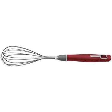 Imagem de Batedor/Fuê Massa Inox Vermelho 31,4cm - Tramontina Verano 25579/170, 