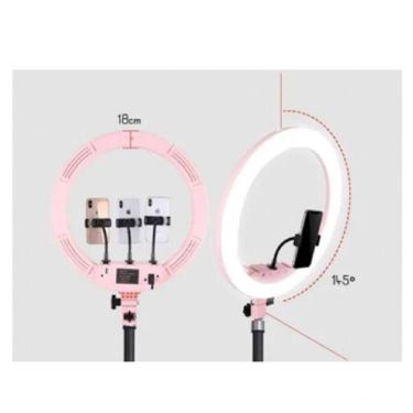 Imagem de Ring Light Led Grande Iluminador 45cm 18 Polegadas + Tripé