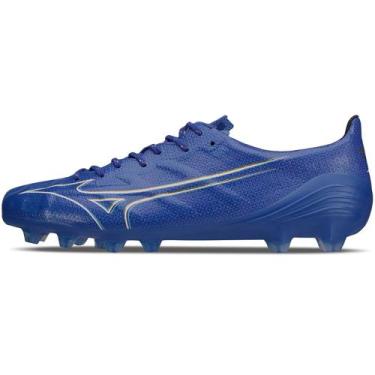 Imagem de Chuteira de Campo Masculina Mizuno Alpha Japan, Azul, 40