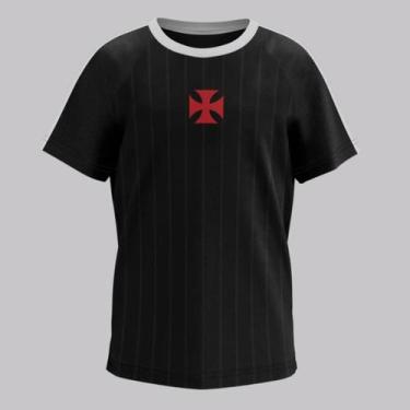 Imagem de Camisa Vasco Surdir Infantil Preta - Braziline, 4 ANOS