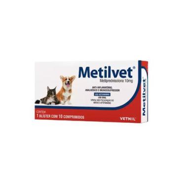 Imagem de Metilvet 10mg 10 comprimidos Vetnil