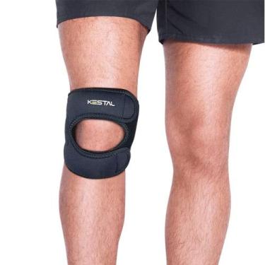 Imagem de Joelheira Active Knee Com Suportes Silicone KSN080 Kestal , G, Preto