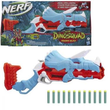 Imagem de Nerf Dino Squad Tricera Blast Lancador Hasbro F0804