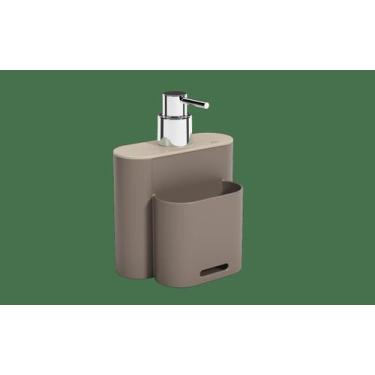 Imagem de Dispenser Coza Flat 9 x 13 x 16,5 cm 500 ml Warm Gray