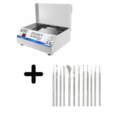Imagem de Estufa Esterilizador Manicure Kit 12 Podologia Profissional - MegaBell