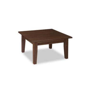 Imagem de Mesa de Centro Quadrada Colonial Madeira Maciça Weihermann, Amêndoa