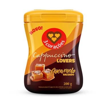 Imagem de Cappuccino Caramelo Salgado 3 Corações Pote 200g