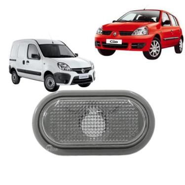 Imagem de Lanterna Seta Pisca Lateral Cristal Clio Kangoo Master Moldura Cinza -