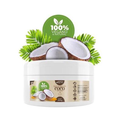 Imagem de Manteiga Vegetal De Coco Pura 100% Natural 200G - Atr Essencias