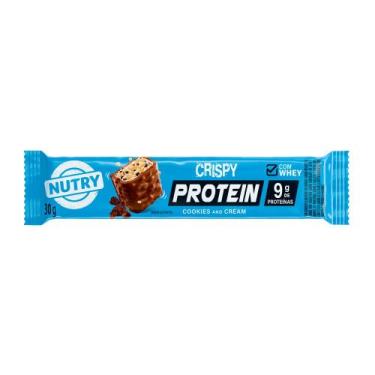 Imagem de Barra de Proteína Nutry Crispy Protein com 9g de Proteínas Sabor Cooki